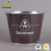 Metal Round Round Champagne Beer Ice Bucket para bar